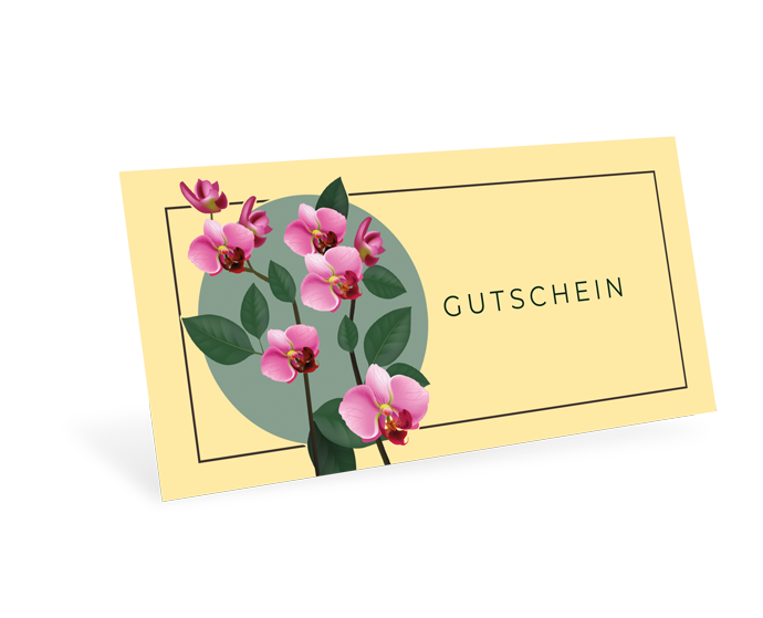 Gutscheinkarte Classic "Orchid" individuell Gutscheinkarte Classic "Orchid" individuell