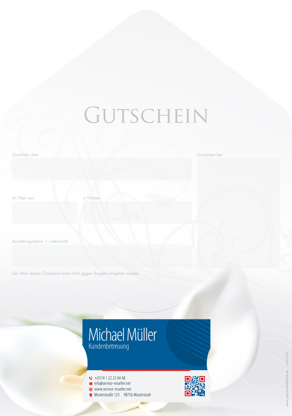 Gutscheinkarte Classic "calla" Gutscheinkarte Classic "calla"