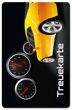 Treuekarte "racer"
