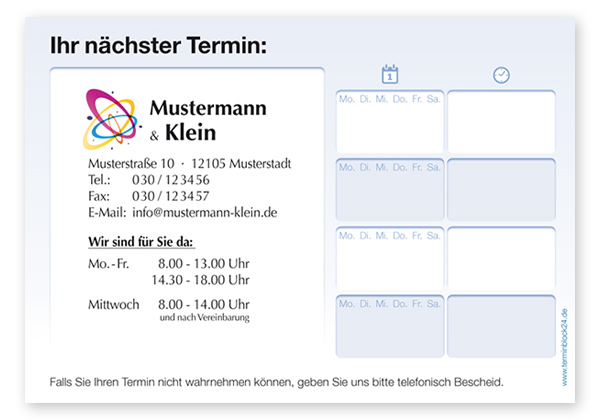 Terminzettel Classic #5.4