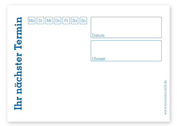 Terminzettel Mini "Window" Terminzettel Mini "Window"