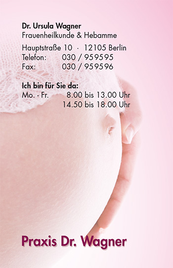 Visitenkarte "Babyglück"