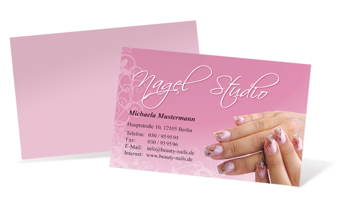 Visitenkarte "nail art" Landscape Visitenkarte "nail art" Landscape