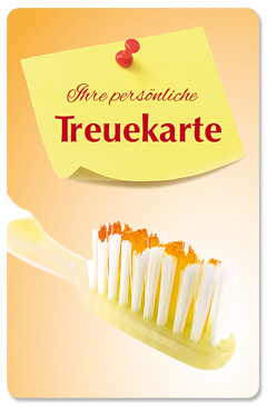 Treuekarte "Zahnbürste"