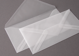 Transparenter Briefumschlag: Transparente Briefumschläge DIN Lang für Einladungen