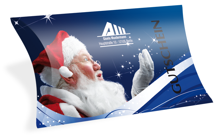 Gutscheinkarte Etui "Santa" individuell Gutscheinkarte Etui "Santa" individuell