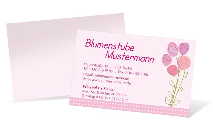 Visitenkarte "sweet flowers" Landscape Visitenkarte "sweet flowers" Landscape