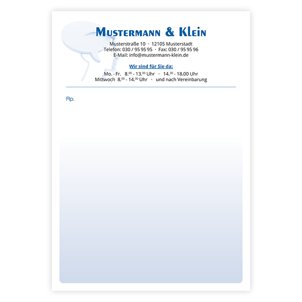 Privatrezepte Trend mit Eindruck Privatrezepte Trend mit Eindruck