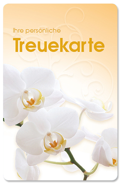 Treuekarte "Orchideen"