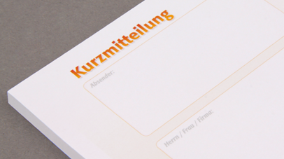Kurzmitteilungsblöcke individuell gestalten im DIN Lang Format – der perfekte Kurzmitteilungsblock für dein Unternehmen