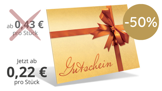 Gutschein-Klappkarten "golden surprise"