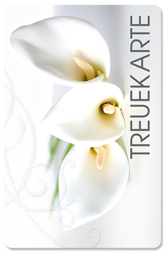 Treuekarte "calla"