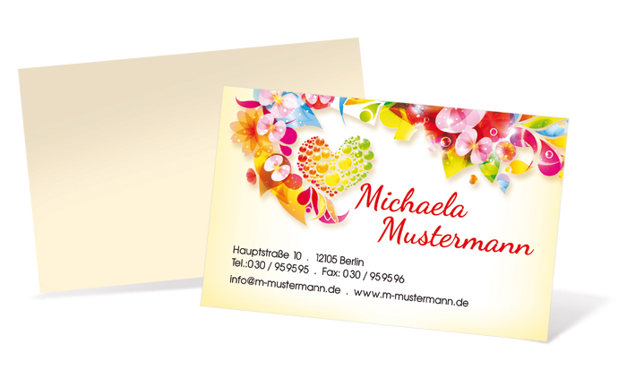 Visitenkarte "Abstrakte Vielfalt" Landscape Visitenkarte "Abstrakte Vielfalt" Landscape