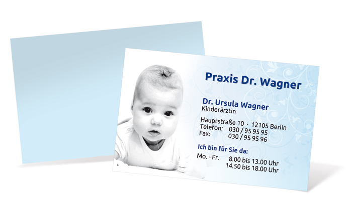 Visitenkarte "Baby Smiley" Landscape Visitenkarte "Baby Smiley" Landscape