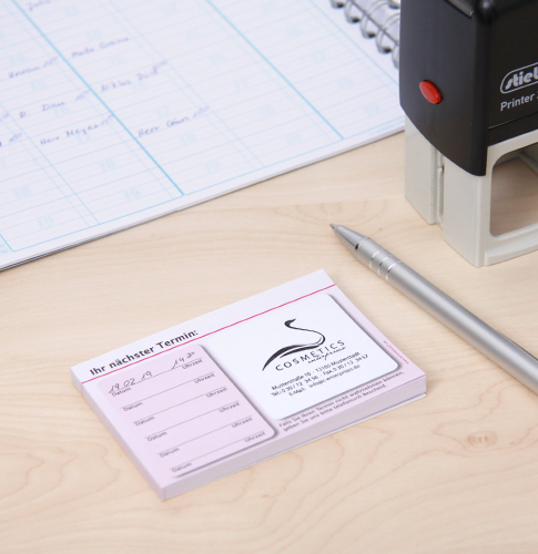 Terminzettel mit individuellem Druck - einfach mit dem Online-Designer realisieren Terminzettel mit individuellem Druck - einfach mit dem Online-Designer realisieren