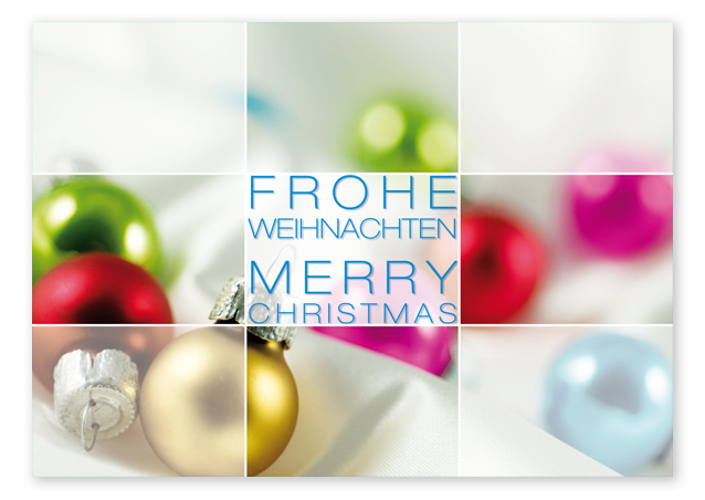 1243010404 Weihnachts-Postkarte "bunte Kugeln" Weihnachts-Postkarte "bunte Kugeln"