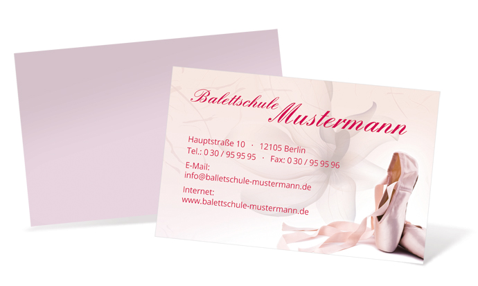 1212020237 Visitenkarte "Ballerinas" Landscape Visitenkarte "Ballerinas" Landscape