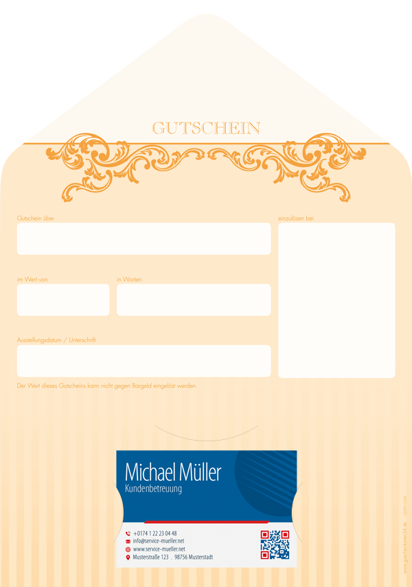 Gutscheinkarte Classic "Barock"