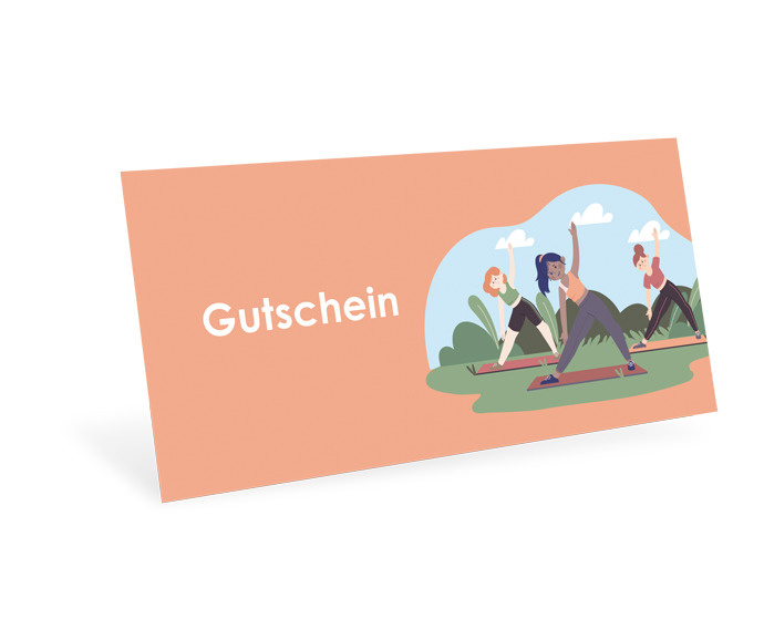 1208010406 Gutscheinkarte Classic "Yoga Crew" individuell Gutscheinkarte Classic "Yoga Crew" individuell