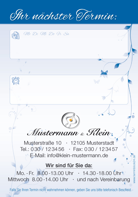 1228050101 Terminzettel "Nature Move" Terminzettel "Nature Move"