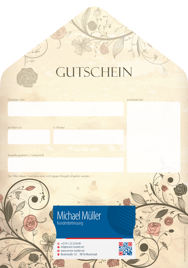 Gutscheinkarte Classic "Zauberranken" Gutscheinkarte Classic "Zauberranken"