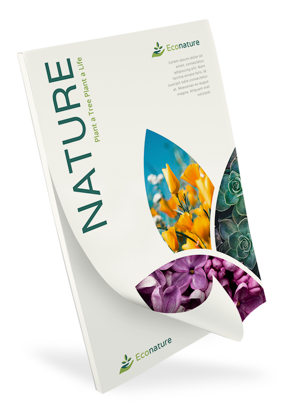 Notizblock DIN A4 Naturpapier mit Umschlag
