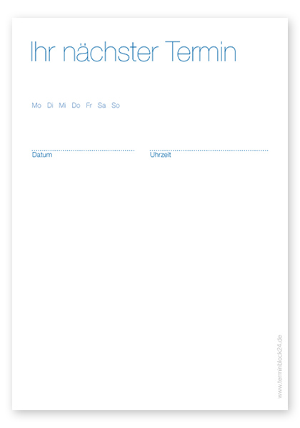 Terminzettel "Light Classic" Terminzettel "Light Classic"