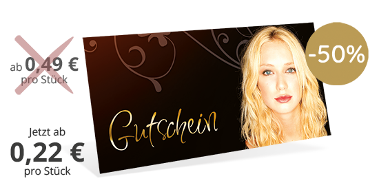 Gutscheinkarte Classic "blonde Schönheit"