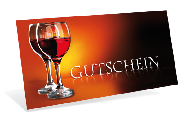Gutscheinkarte Classic "vin rouge"
