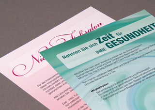 Professionelle Flyer für Fußpflege