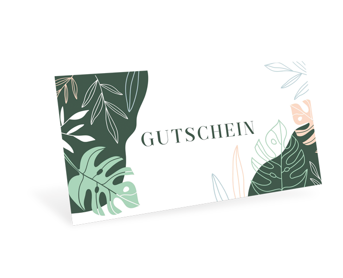 Gutscheinkarte Classic "Tropical" individuell Gutscheinkarte Classic "Tropical" individuell