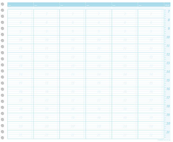 Terminplaner ohne Datum - für beliebig viele Mitarbeiter Terminplaner ohne Datum - für beliebig viele Mitarbeiter