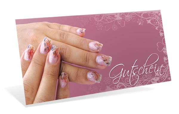 Gutscheinkarte Classic "nail art"