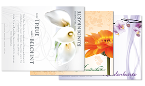 Kundenkarten individuell mit Text & Logo 