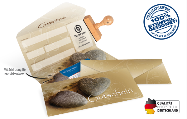Gutscheinkarte Classic "Steinherzen" Gutscheinkarte Classic "Steinherzen"