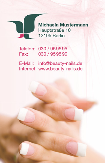 1212010108 Visitenkarte "sanfte Berührung" Visitenkarte "sanfte Berührung"