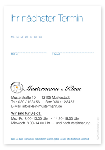 1237010101 Terminzettel "Light Classic" Terminzettel "Light Classic"
