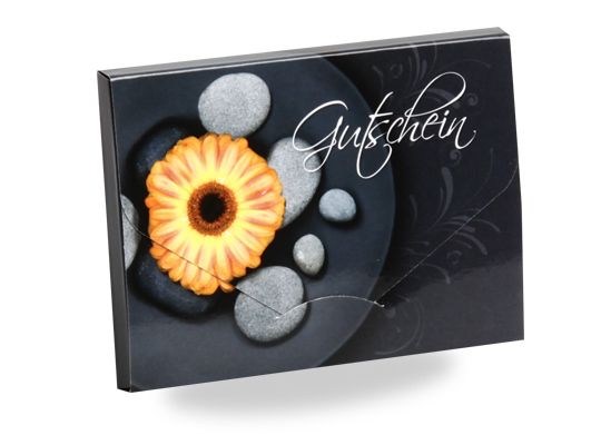 Gutscheinkarte Cute Case "Steingerbera"