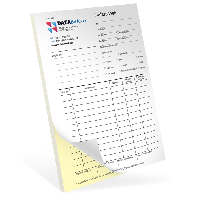 Durchschreibesatz 2-fach geblockt DIN A5 Durchschreibesatz 2-fach geblockt DIN A5
