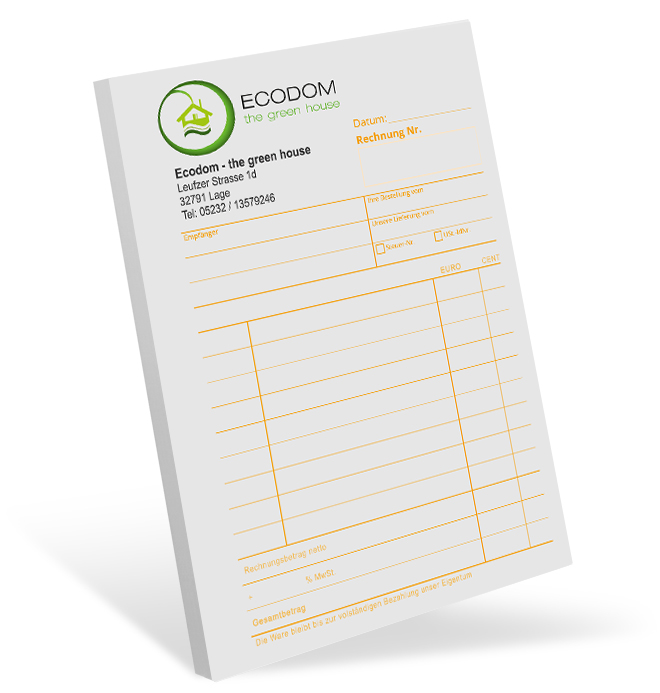 Quittungsblock #3 optional nummeriert Quittungsblock #3 optional nummeriert