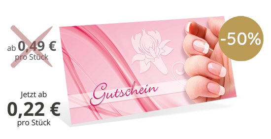 1209010101 Gutscheinkarte Classic "French Nails" Gutscheinkarte Classic "French Nails"