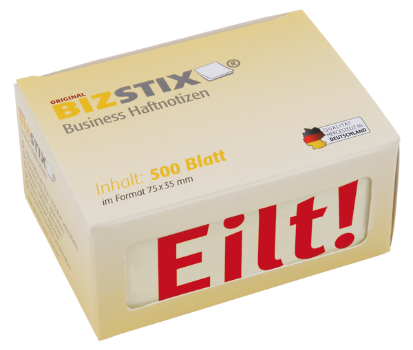 BIZSTIX® Business Haftnotizen "Eilt!"