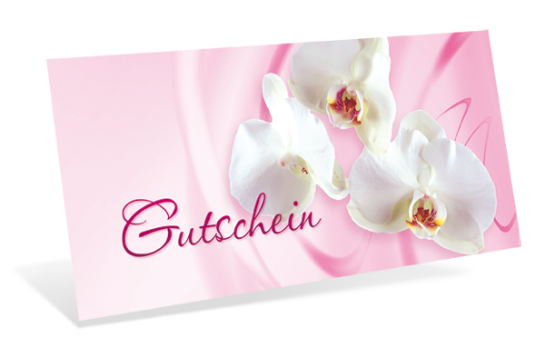 1209010223 Gutscheinkarte Classic "pink Flower" Gutscheinkarte Classic "pink Flower"
