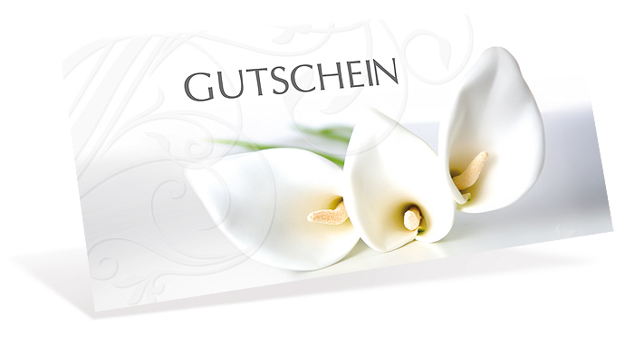 Gutscheinkarte Classic "calla" individuell Gutscheinkarte Classic "calla" individuell