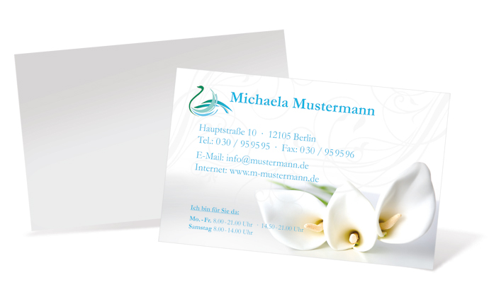 1212020200 Visitenkarte "calla" Landscape Visitenkarte "calla" Landscape