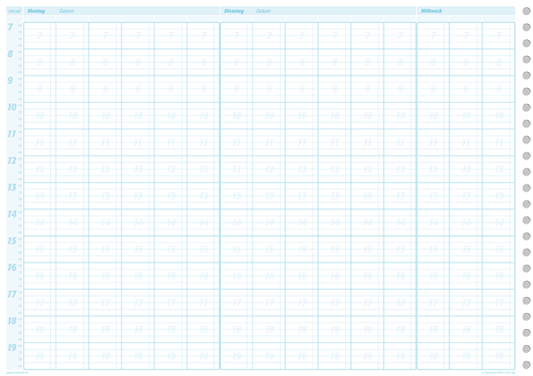 Terminplaner A3 für mehrere Mitarbeiter Terminplaner A3 für mehrere Mitarbeiter