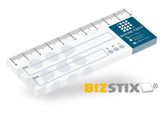 BIZSTIX® Haftnotiz-Wundlineal 10 cm individuell BIZSTIX® Haftnotiz-Wundlineal 10 cm individuell