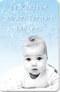 Terminkarte "Baby Smiley"