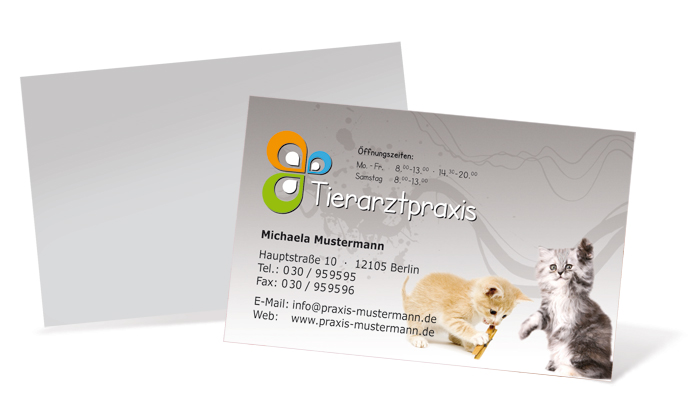 1212020165 Visitenkarte "Schmusekätzchen" Landscape Visitenkarte "Schmusekätzchen" Landscape