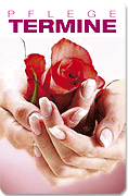 Terminkarte "red rose"